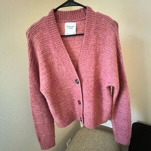 Abercrombie & Fitch Dark Pink Women's Cardigan